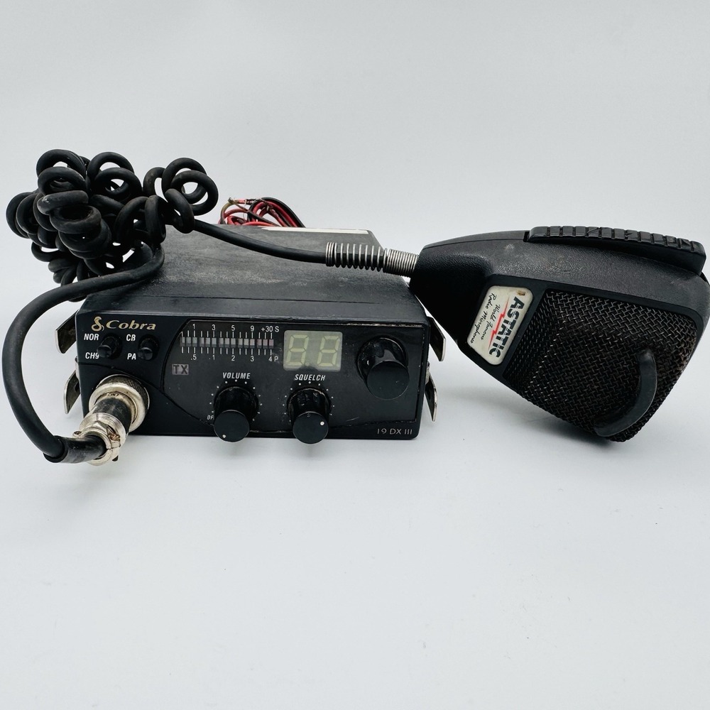 Vintage Cobra 19 DX III Mobile CB Radio - Untested PARTS/REPAIR